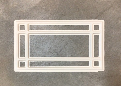 Almond Garage Door Window Kit w/ Glass Int/Ext Frames Insert Grill Screws Clopay - Picture 11 of 36