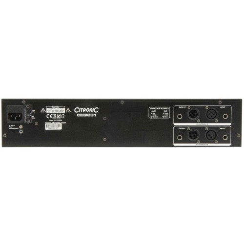 Citronic CEQ231 Dual 31-band Graphic EQ 19" Rackmount Professional Studio Stage - Picture 3 of 4