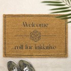 Brush Door Mat Personal Custom Printed First Home Couple's Gift Bordered Address
