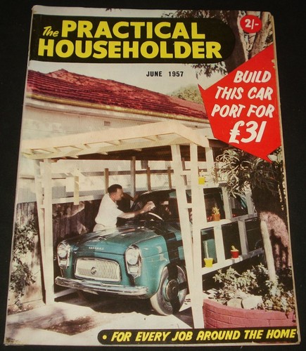 PRACTICAL HOUSEHOLDER AUSSIE MAG 1957 JUNE #4 Retro Handymans Do It Yourself - Picture 1 of 4