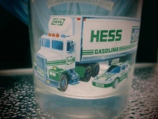 Hess Oil Company TRACTOR/TRAILER+RACE CAR ORIGINAL GLASS MINT CONDITION!