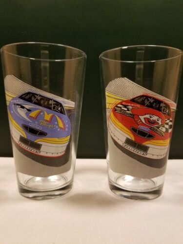 2 verres 50th Anniversary NASCAR verre Bill Elliot 1998 MCdonalds - Photo 1 sur 5