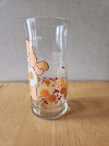 Vintage: RARE CARE BEARS GLASS ~ FRIEND BEAR ~ Pizza Hut 1983~ - Picture 2 of 6