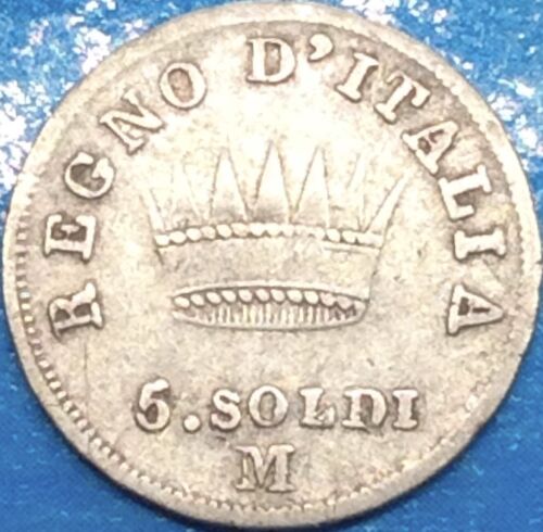 Napoleon 5 Soldi 1810 M - Milano Italien Silber - Bild 6 von 15