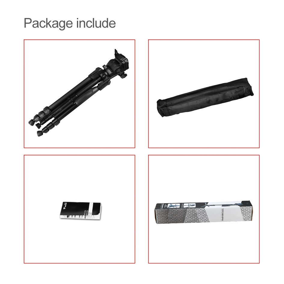Aluminum Portable Tripod With Ball Head Lightweight Professional Travel Stand Bardzo popularne