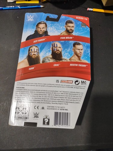 WWE JEFF HARDY Signed Mattel Series 118 Action Figure - Picture 2 of 2