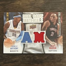 Shawn Marion / Carmelo Anthony 2009 Upper Deck Dual Game Materials Card  #DG-MA