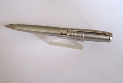 Stylo Bille De Prestige S.T. Dupont Ligne D En Acier Brossé - Modèle N487 - Occasion Excellent État