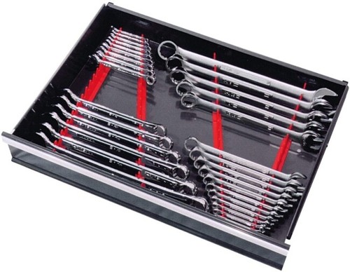 Wrench Organizer Tray Rail Storage Rack Sorter Socket Holder Set of 40 Tool HOT - Picture 5 of 12