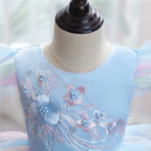 Kids Baby Girls Princess Tutu Dress Wedding Bridesmaid Pageant Prom Party Dress - Picture 36 of 36