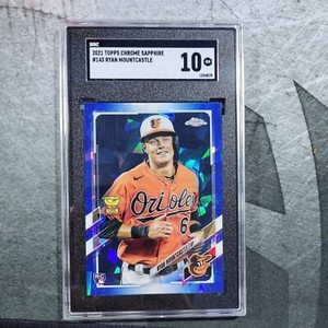2021 Topps Chrome Sapphire Ryan Mountcastle #143 O's Rookie RC SGC 10 Gem Mint