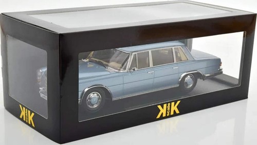 KK Scale 1963 Mercedes-Benz S-Class 600 Pullman SWB (W100) Sedan Light Blue 1:18 - Picture 6 of 6