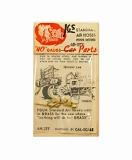 Cal-Scale HO Scale Detail Parts AH 277, Standard Air Hoses, Four Hoses, NOS