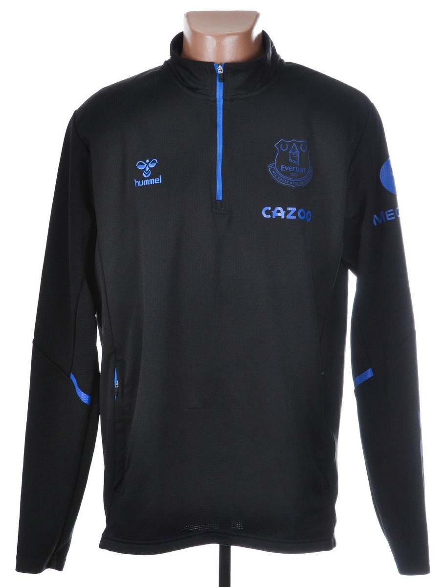 hummel - エバートン　20-21 トレーニングウェア EVERTON 2020/2021 FOOTBALL 1/3 ZIP TRAINING TOP HUMMEL XXL