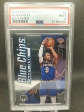 RJ Barrett Rookie 2019 Panini Mosaic Blue Chips PSA 9 MINT Knicks Duke RC