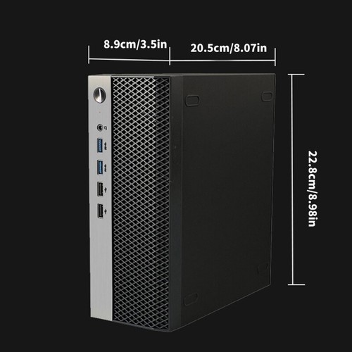 Mini ITX PC Enclosure Ruggeds Metal Frame Fit Small Office Environment - Photo 8/8