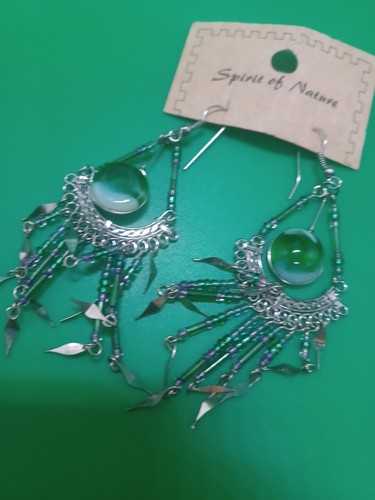 Spirit Of Nature Colorful Dangle Pierced Earrings - Picture 13 of 17