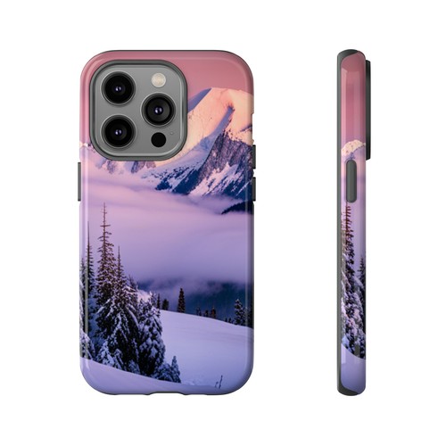 Funda de teléfono diseñada a mano Snowy Mountains para iPhone Samsung Google Pixel - Imagen 32 de 173