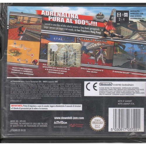 Tony Hawk's Downhill Jam Videogioco Nintendo Ds Nds Sigillato - Picture 2 of 2
