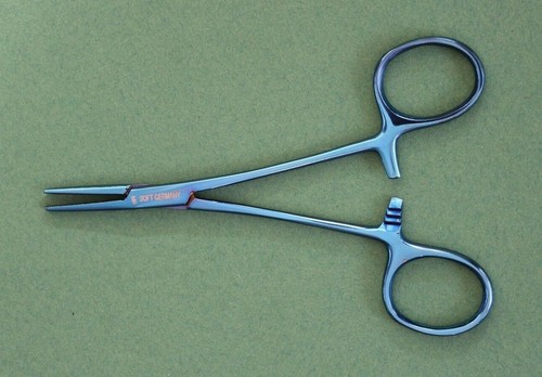 Arterienklemme Gefaessklemme Klemme blau gerade 13 cm - Bild 3 von 5