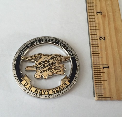 Moneda de desafío recortada Navy Seals NSW CPO DEVGRU Navy Seal Team USN CPO - Imagen 7 de 9