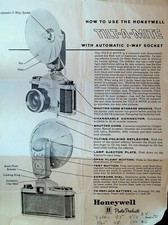 Honeywell Tilt-a-Mite Photo Flash Unit How to Use Sheet