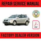 Pontiac Vibe 2003-2008 Factory Repair Manual (For: Pontiac Vibe)