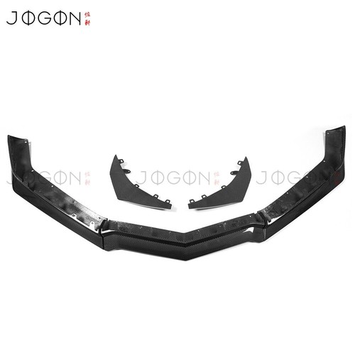 For Corvette C8 Z06 Real Carbon Front Lip Splitter Carnards Body kits 2023-2025 - Picture 11 of 16