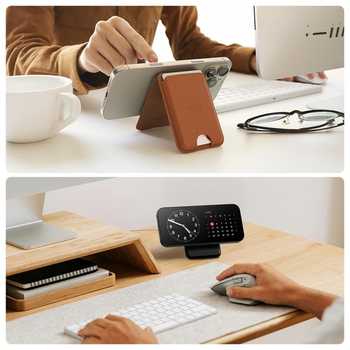 VRS DESIGN Premium MagSafe Wallet with Kickstand, Premium Faux Leather - Picture 15 of 33