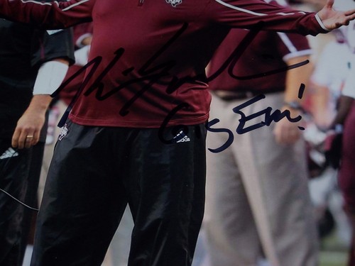 KEVIN SUMLIN TEXAS A&M AGGIES HEAD COACH Signed 8X10 Photo PSA CERTIFIED - Picture 2 of 5