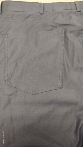 New Stafford Chino Pants Mens 42 X 32 Chino Classic Fit Blue Soft Stretch Wear - Picture 8 of 11