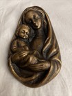 Solid Bronze Of Mary Holding Jesus The Madonna/Child Wall Art