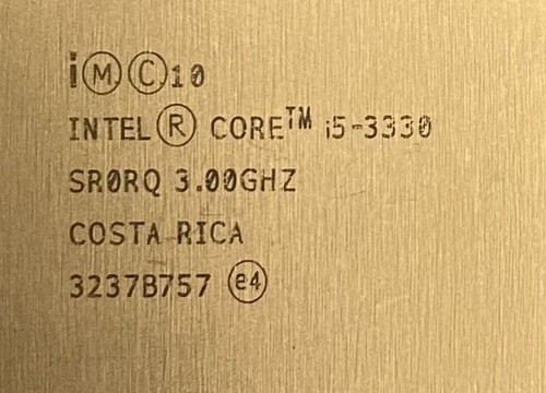 Intel Core i5 SR0RQ i5-3330 3,00 GHz zócalo 6M 1155 procesador/CPU cuatro núcleos - Imagen 2 de 3