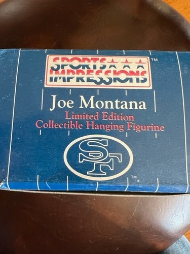 Joe Montana Collectible Hanging Figurine Limited Edition new in the box with tag - Picture 6 of 6