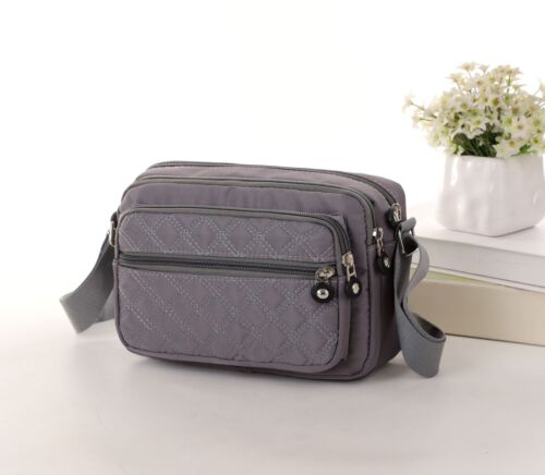 Season Design Crinkle Nylon Small Messenger Cross Body Shoulder Woman Bag UK - Picture 43 of 50