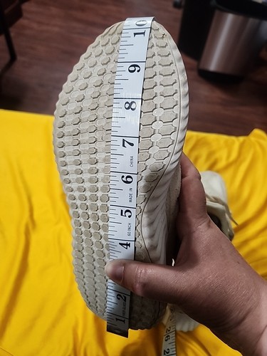 Sz 4.5 adidas Junior's ALPHABOUNCE CR Off White Shoes - AH2177Size 4.5 - Picture 10 of 10