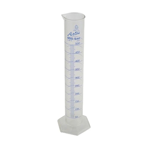 AZLON® 500mL PP Graduated Measuring Cylinder Class B LAB LABORATORY