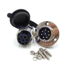 GX20 8 Pin Aviation Bulkhead Plug Socket,Industrial Power Connector