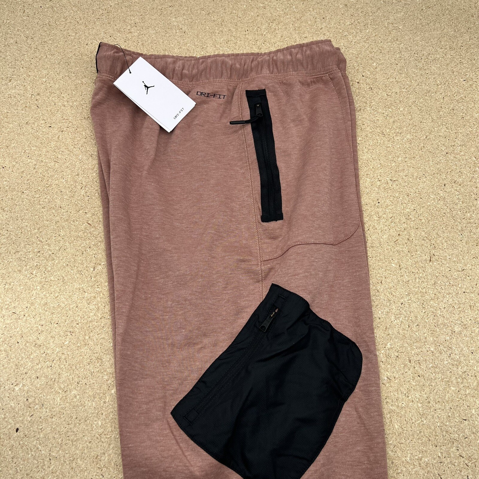 NEW XL Jordan Dri Fit Statement Fleece Track Pants SLIM Fit Men Coral DJ0873-668 thumbnail 5