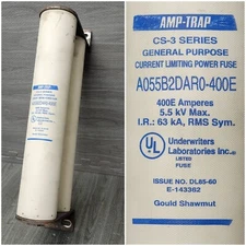 Gould Shawmut A055B2DAR0-400E Amp-Trap Current Limiting Fuse 5.5kV Tested