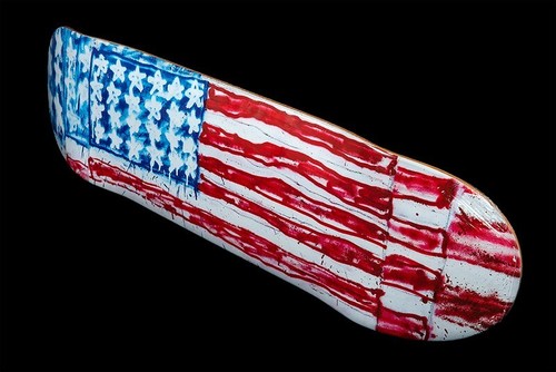 2018 TAKASHI MURAKAMI X MADSAKI FLAG SKATEBOARD DECK COMPLEXCON - Picture 2 of 4