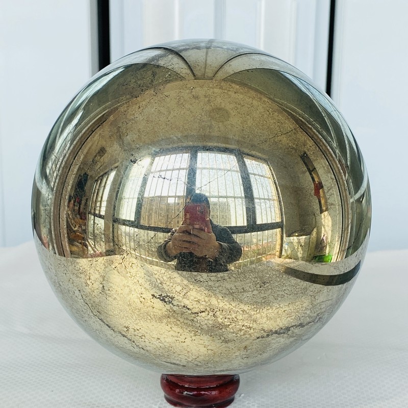 Natural Chalcopyrite Quartz Crystal Ball Energy Reiki Healing 6200G