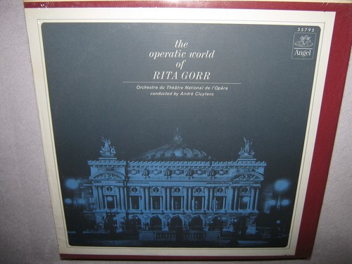 Andre Cluytens RITA GORR The Operatic World Of SEALED New Vinyl LP Angel 35795 - Imagen 3 de 5