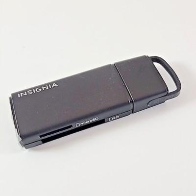 Insignia - NS-DCR30S2K USB 3.0 Memory Card Reader - For use with SD and microSD