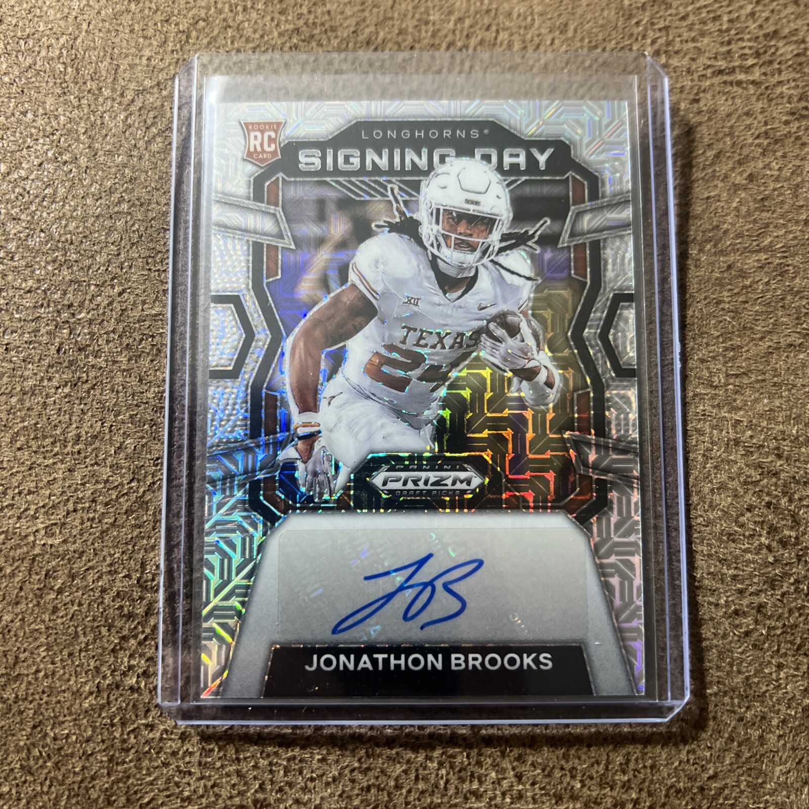 2024 Prizm Draft Picks Mojo Jonathon Brooks Rookie Auto /25