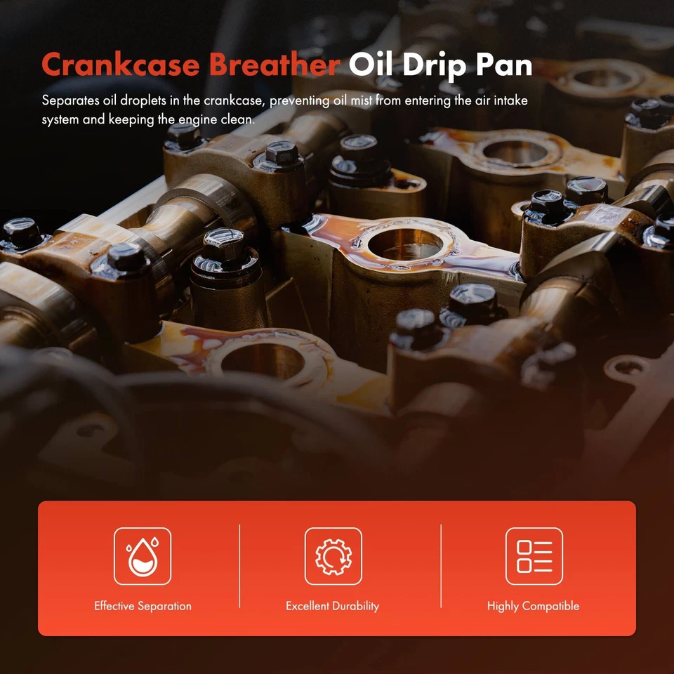 Bandeja de goteo de aceite para respirador de cárter para Mercedes-Benz C230 C280 C300 C350 E350 E550 Foto 3 de 4