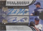 2006 Upper Deck Exquisite Collection - Clay Hensley Mike Thompson #58