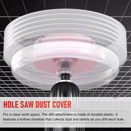 Durchsichtiger Bohrstaubsammler LochsäGen-StaubbehäLter Bohrstaubabdeckung 125mm - Bild 9 von 12