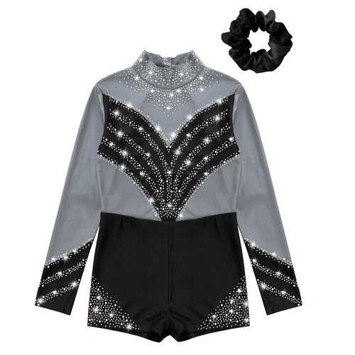 AU Girls Gymnastics Leotard Sparkly Dance Leotards Ballet Jumpsuit Costume Set - Picture 66 of 73