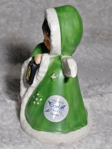 Original 1958 Goebel Engel Figurine Germany 41 412 09 Green Lantern Rare Vintage - Bild 2 von 12